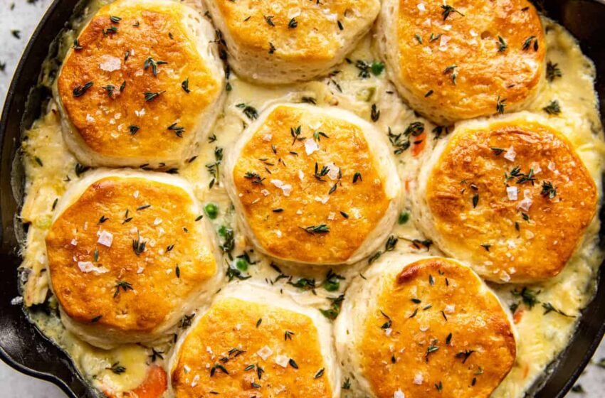 Chicken-Pot-Pie-with-Biscuit-Crust