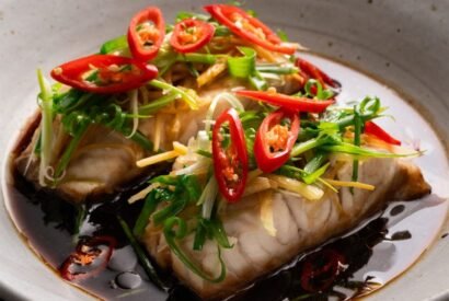 Thumbnail for Steamed Fish with Ginger Recipe