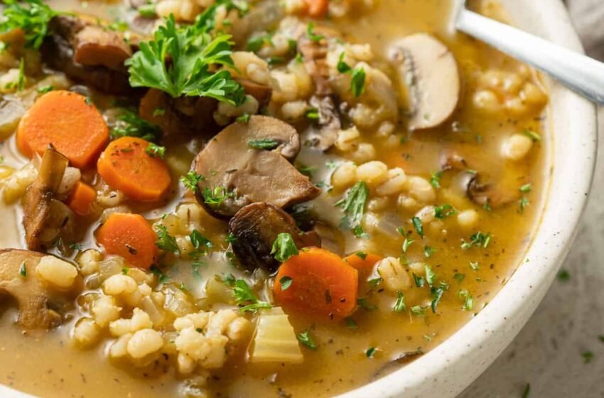 Mushroom-And-Barley-Soup-Recipe