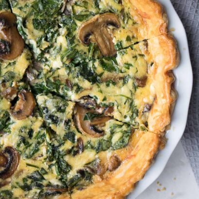 Spinach-Mushroom-Quiche-Recipe