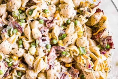 Thumbnail for Bacon Ranch Pasta Salad Recipe