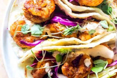 Thumbnail for Blackened Shrimp Tacos Recipe