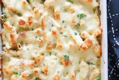 Thumbnail for Chicken Alfredo Casserole Recipe