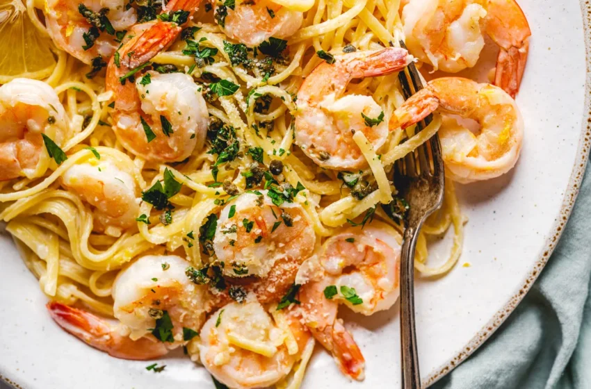 Garlic-Shrimp-Linguine-Recipe