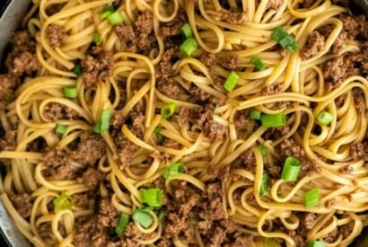 Thumbnail for Mongolian Ground Beef Noodles Recipe