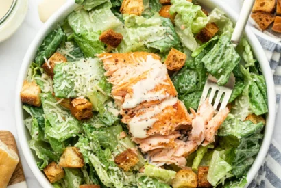 Thumbnail for Salmon Caesar Salad Recipe