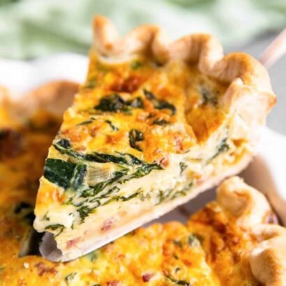 Spinach-And-Bacon-Quiche-Recipe