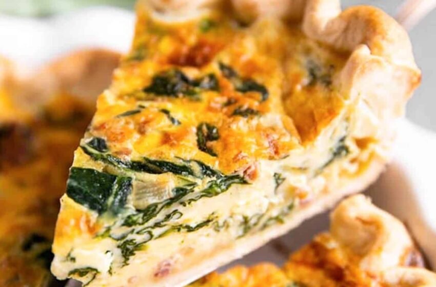 Spinach-And-Bacon-Quiche-Recipe