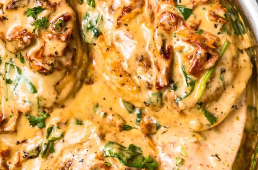 Tuscan-Chicken-Casserole-Recipe